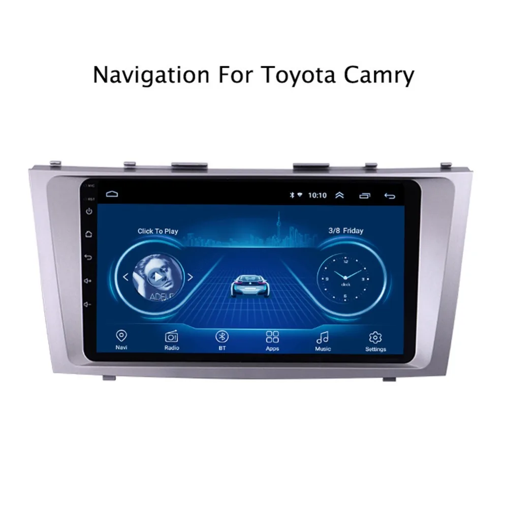 Супер тонкий сенсорный экран Android 8,1 gps навигация для toyota Camry 2006-2011 головное устройство планшеты стерео Мультимедиа Bluetooth