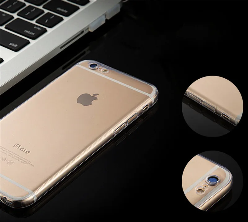 Прозрачный силиконовый мягкий ТПУ чехол для телефона для iphone 7 8 6 6s Plus 11 Pro Max 7Plus 8Plus X XS MAX XR прозрачный противоударный чехол P004