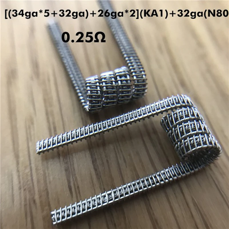 Набор нагревательных катушек Ni80 SS316L KA1, 50 шт