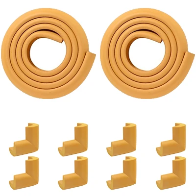 Wood 4 м защитный край стола полоски+ 8 шт. защита углов стола домашняя Подушка защитная полоса защита от детей оборудование для безопасности простая установка - Цвет: Wood