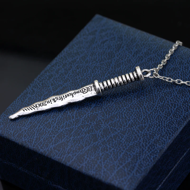 Free Shipping Once Upon a Time Alloy Pendant Necklace Jewelry Sword Knife Corrente Masculina Men Vintage Punk Style | Украшения и