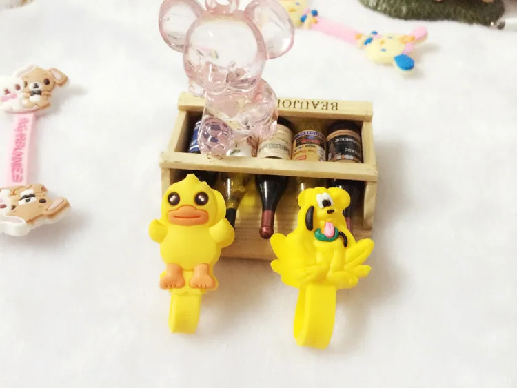 100 шт./лот милые Мультяшные наушники кабель для наушников провод органайзер