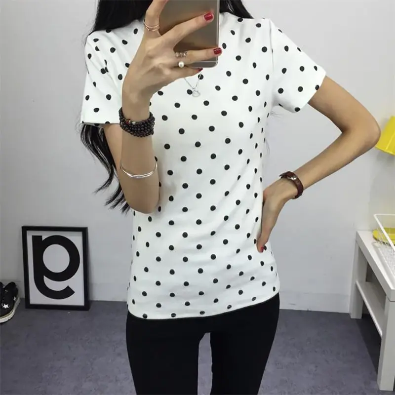 Новинка женская летняя футболка с короткими рукавами одежда круглым вырезом