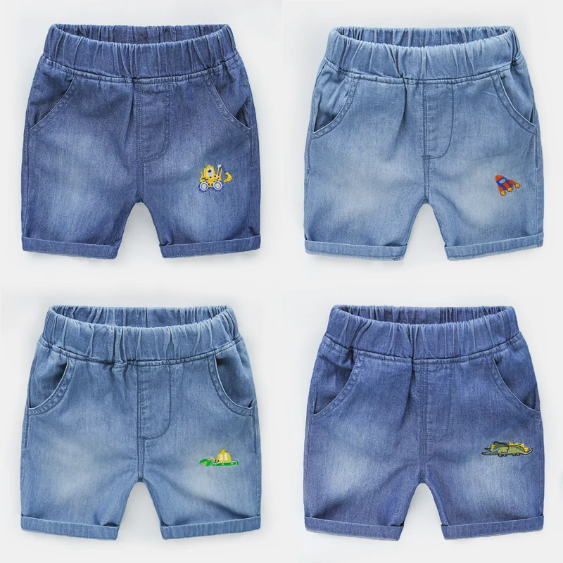 Boys denim shorts hot pants 2019 summer Korean version of the new children's clothing baby tide | Детская одежда и обувь