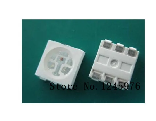 

5050 5.0*5.0mm Red green blue full color RGB SMD LED lamp bead 6PIN
