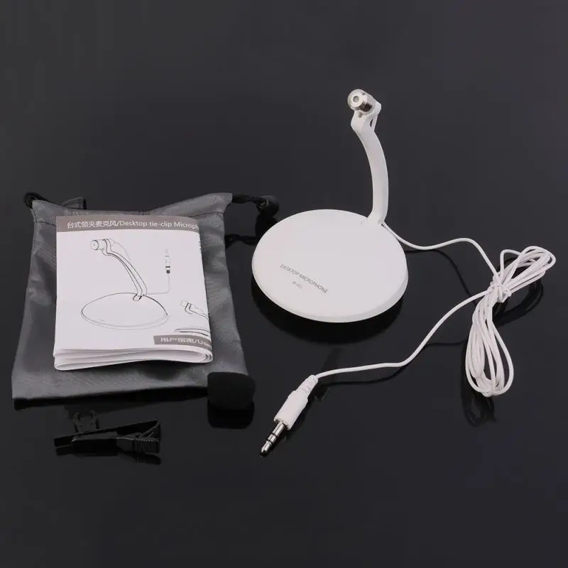 SF911 desktop lapel microphone Computer Lavalier for video game black white | Электроника