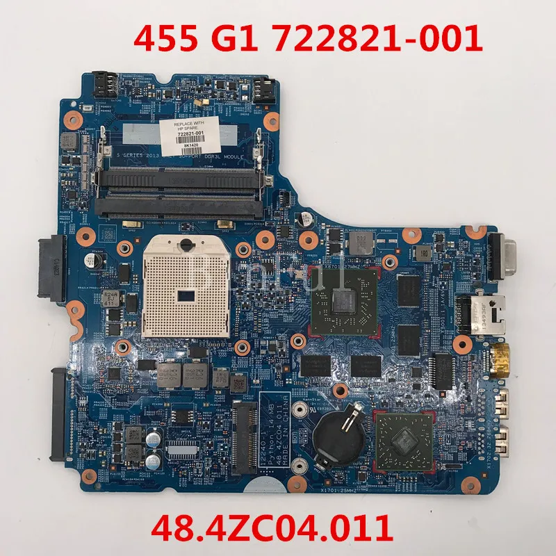 Высококачественная материнская плата для ноутбука 455 G1 722821-001 722821-501 722821-601 12240-1