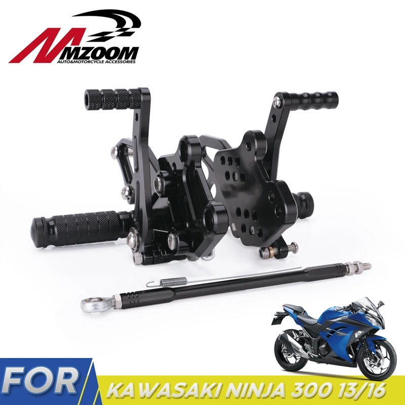 CNC регулируемый мотоцикл заготовка подножки педали отдых задние наборы для KAWASAKI