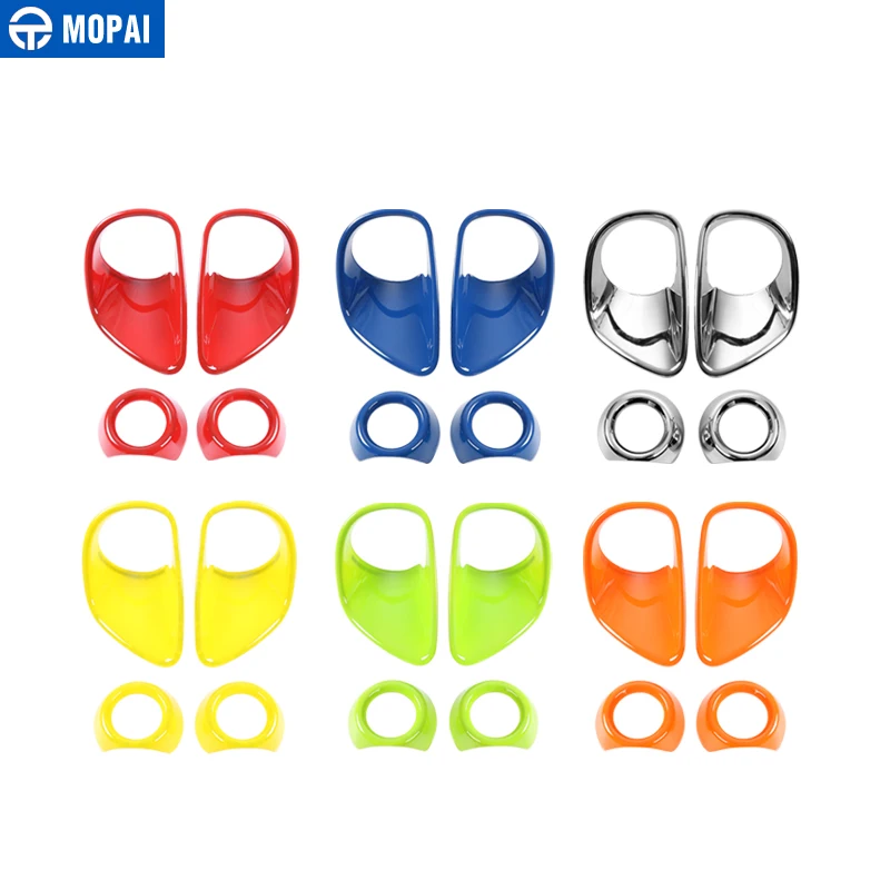 

MOPAI ABS Exterior Head Fog Light Cover Decoration Stickers for Jeep Renegade 2015-2018 High-End Version Car Styling