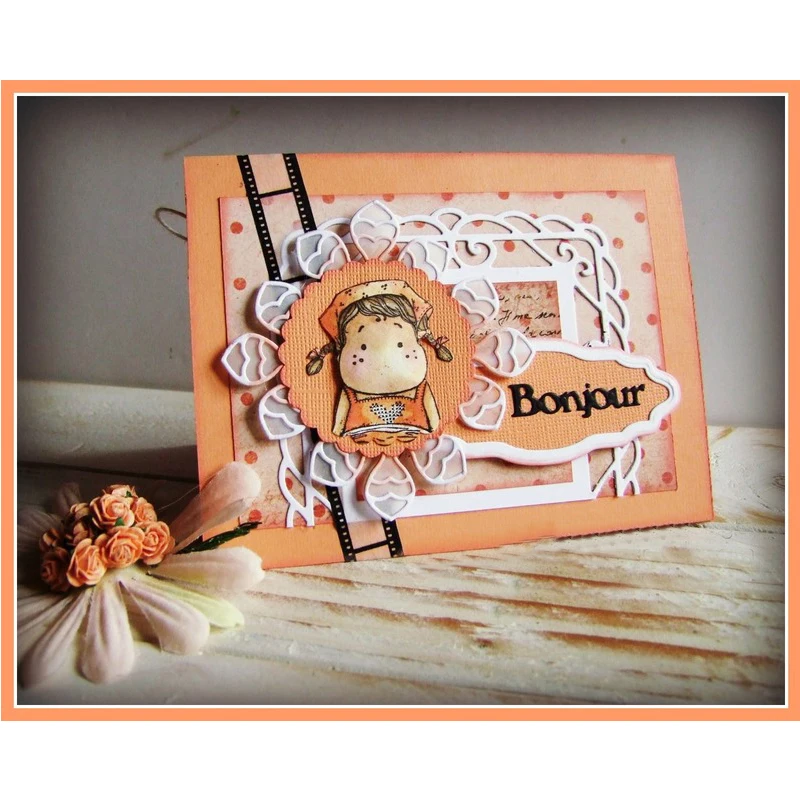 Французские слова металлические штампы трафарет для скрапбукинга альбома фото