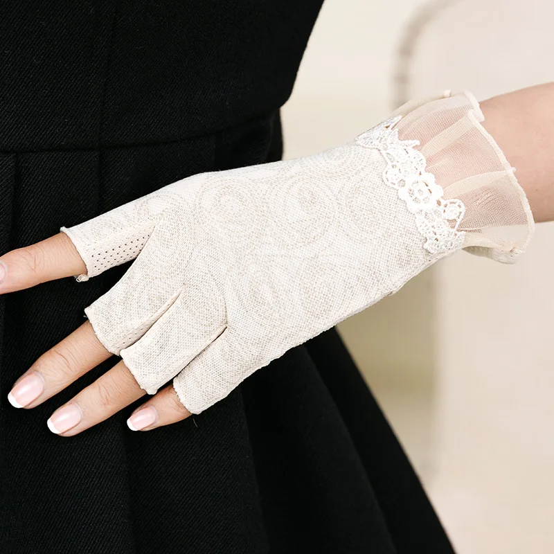 перчатки без пальцев женские митенки варежки Перчатки fingerless driving gloves