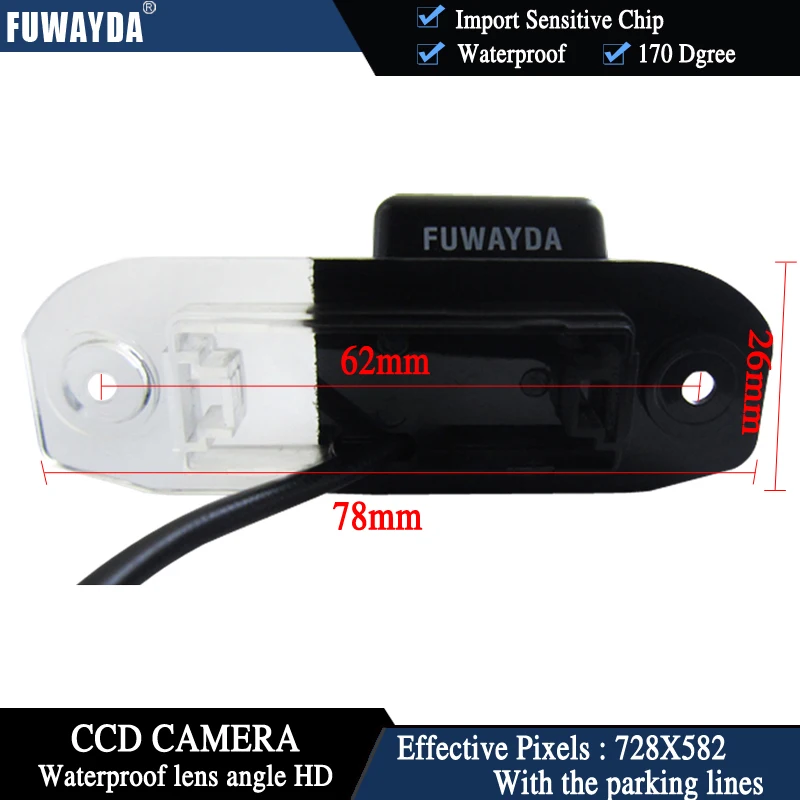 Камера заднего вида FUWAYDA для VOLVO S80 SL40 SL80 XC60 XC90 S40 C70 4 3 дюйма|rear view camera|rear car cameracamera rear