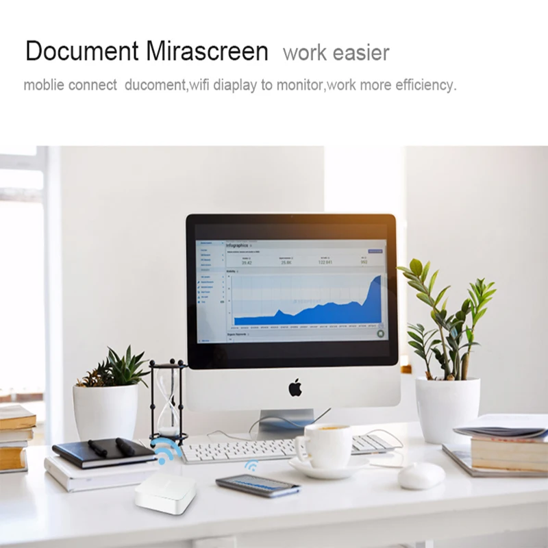 Mirascreen X7 автомобиля ТВ Зеркальная Наклейка коробка переходник монитора с Wi Fi Am8252b