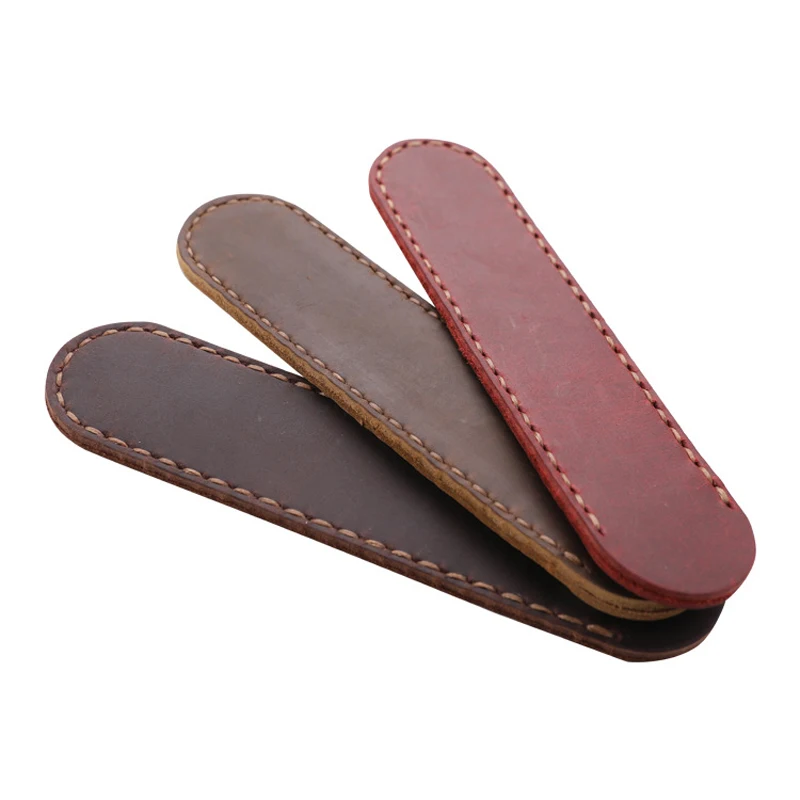 Чехол для ручки ручной работы из натуральной кожи винтажный держатель