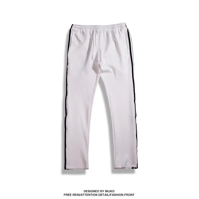 Новые модные брюки мужчины 2017 Весна-осень леггинсы пары штаны в полоску