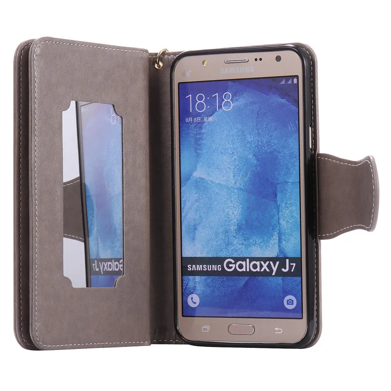 Nephy роскошный Флип кожаный чехол для телефона samsung galaxy J7 Neo Nxt Core J5 Prime J3 Pro A3 A5 duos чехол