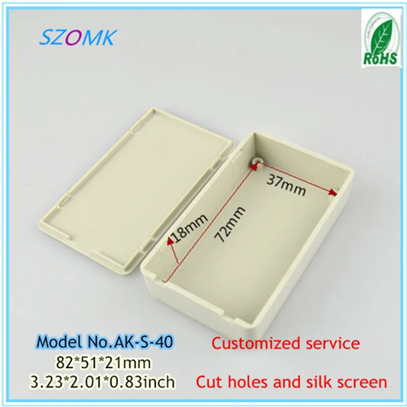 1 шт. Новая поставка маленькая пластиковая коробка переключателя 82x51x21 мм корпус