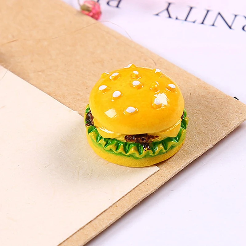 5 штук искусственный бриллиант из смолы Моделирование Гамбургер весы гамбургер