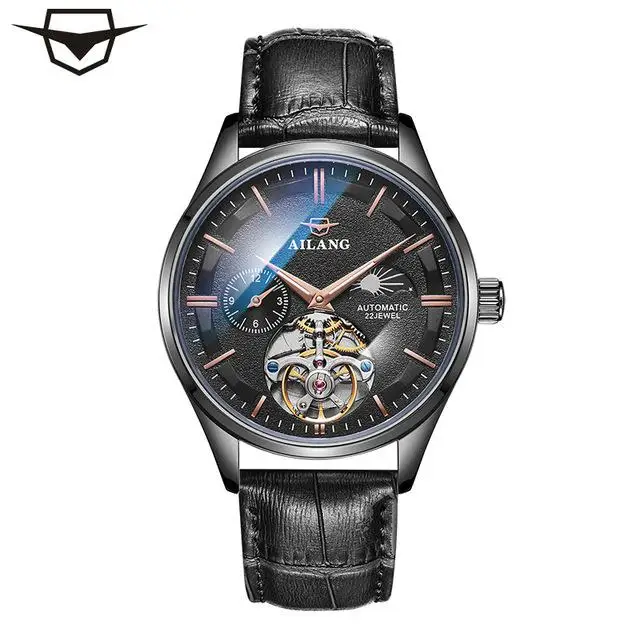 Автоматические часы AILANG механические часы для мужчин Tourbillon водонепроницаемые Роскошные брендовые Топ дропшиппинг Дата мужские часы - Цвет: 6