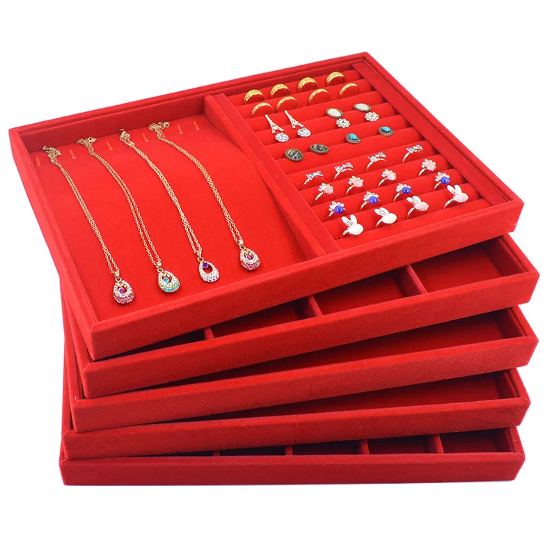 Модный красный цвет ювелирные изделия пластина серьги ожерелье подвеска вешалка