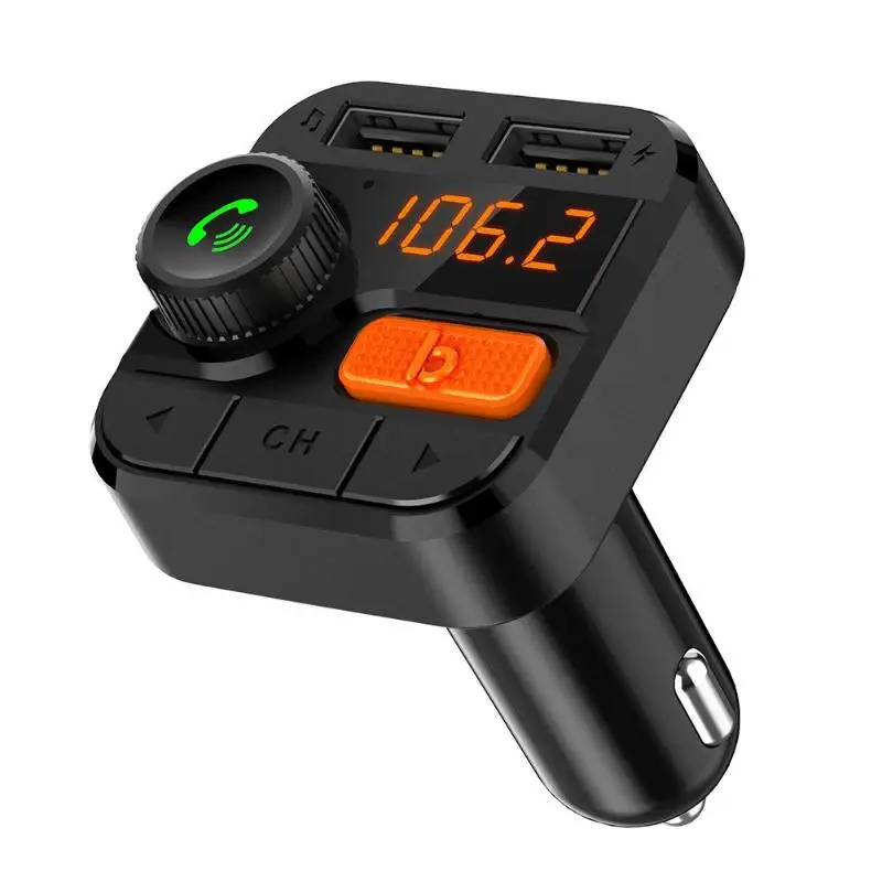 Автомобильное зарядное устройство BT82D Bluetooth два USB MP3 плеера громкая связь FM