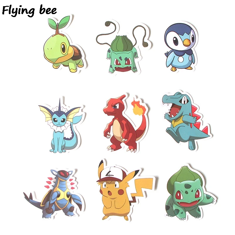 Flyingbee 37 шт Мультяшные граффити наклейки для детей DIY багаж ноутбук автомобильный