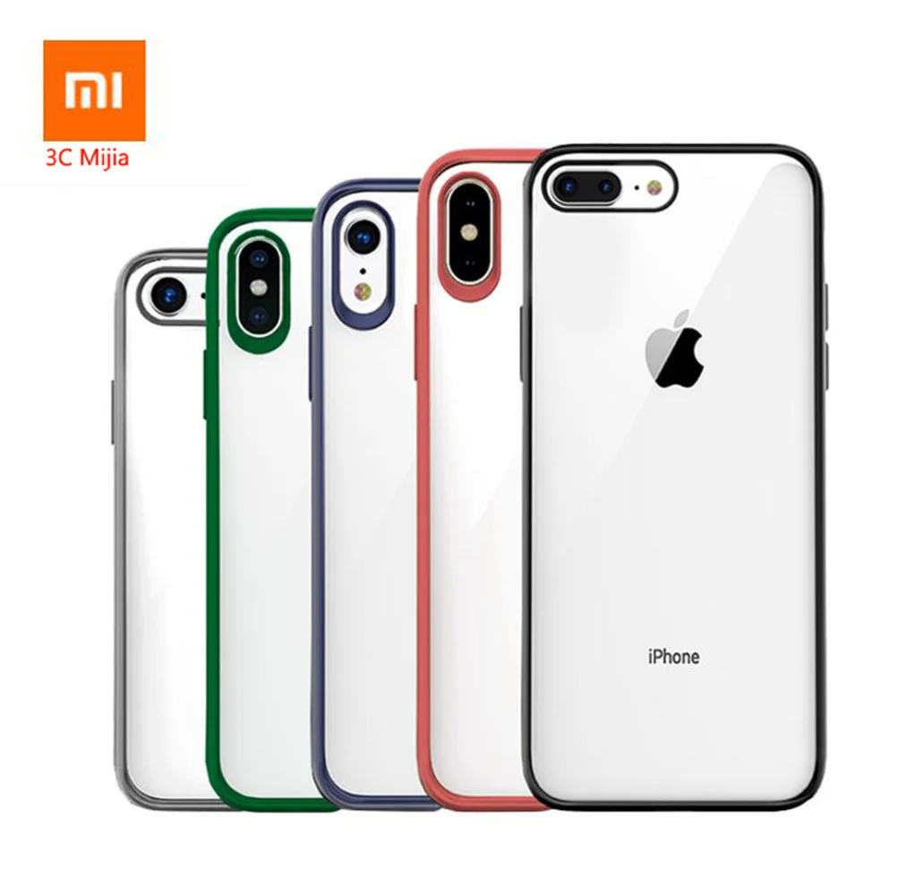 Чехол Youpin для телефона iPhone X XR XS Max 8 7 Plus Прозрачный ударопрочный чехол из ТПУ и