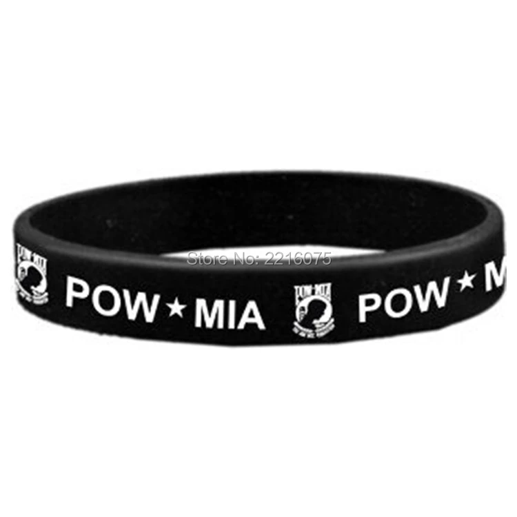 300 шт. силиконовые резиновые браслеты POW MIA Бесплатная доставка DHL express|bracelet free