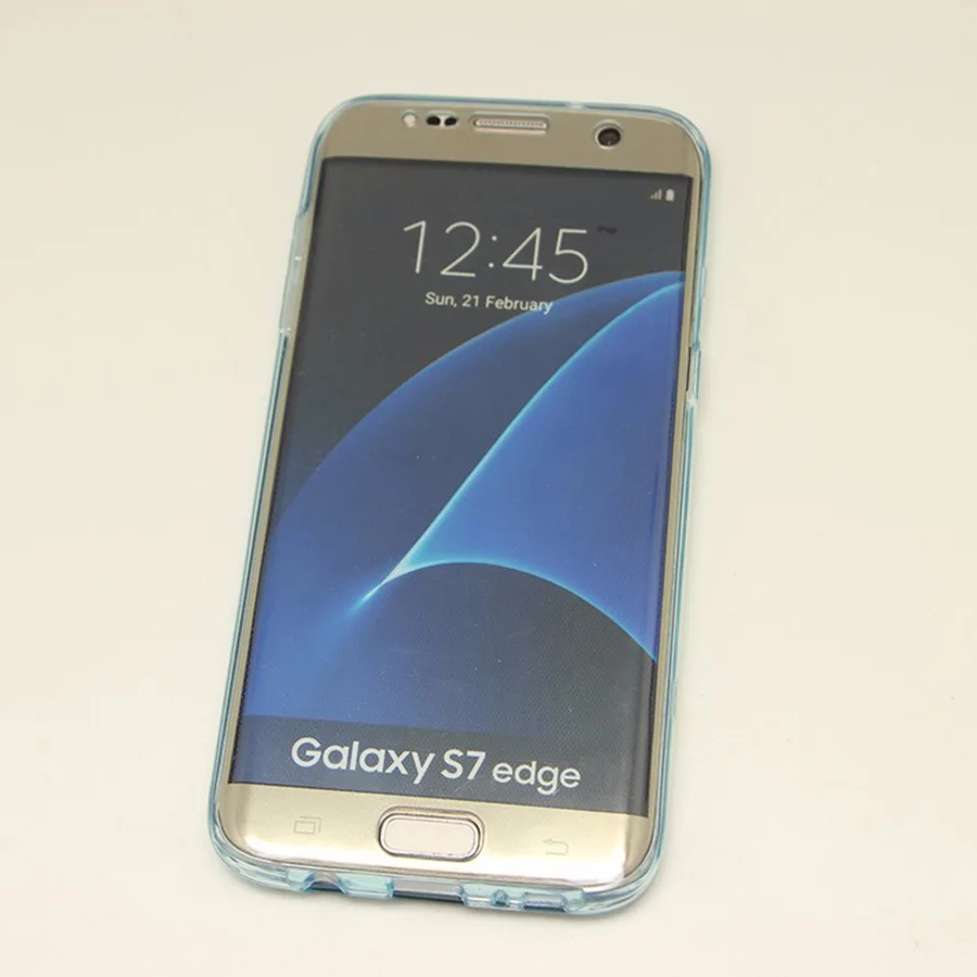 Для samsung Galaxy S7 Edge S8 Plus S9 360 градусов полный корпус по бокам мягкий прозрачный ТПУ