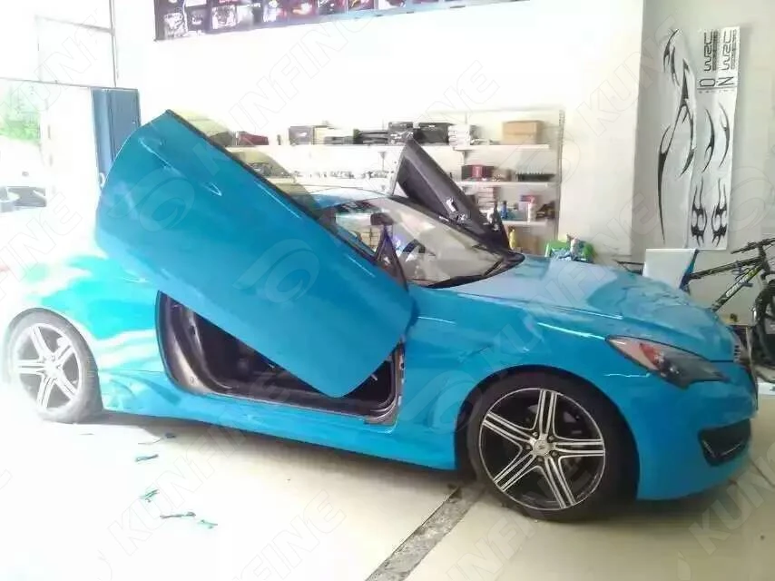 Автомобильный Стайлинг Обёрточная бумага глянцевая светильник синий автомобиль