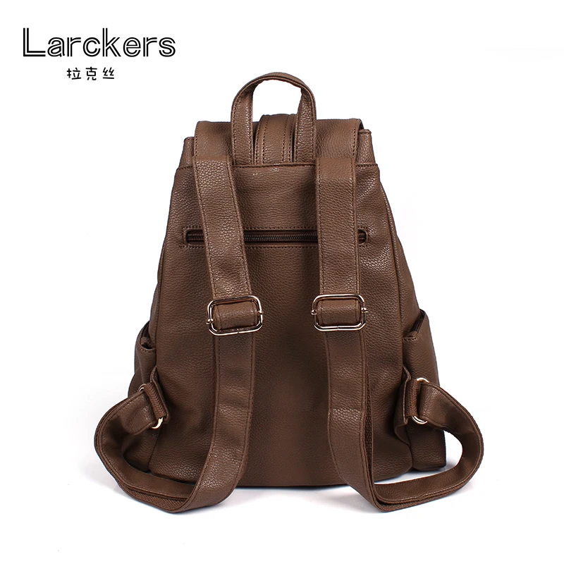 

Fashion Men Backpack Waterproof PU Leather Travel Bag Man Large Capacity Teenager Male rstring tighten Laptop Backpacks