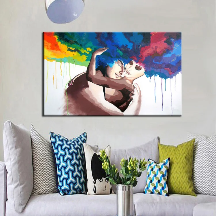 Яркая художественная живопись ручной работы высокое качество современная