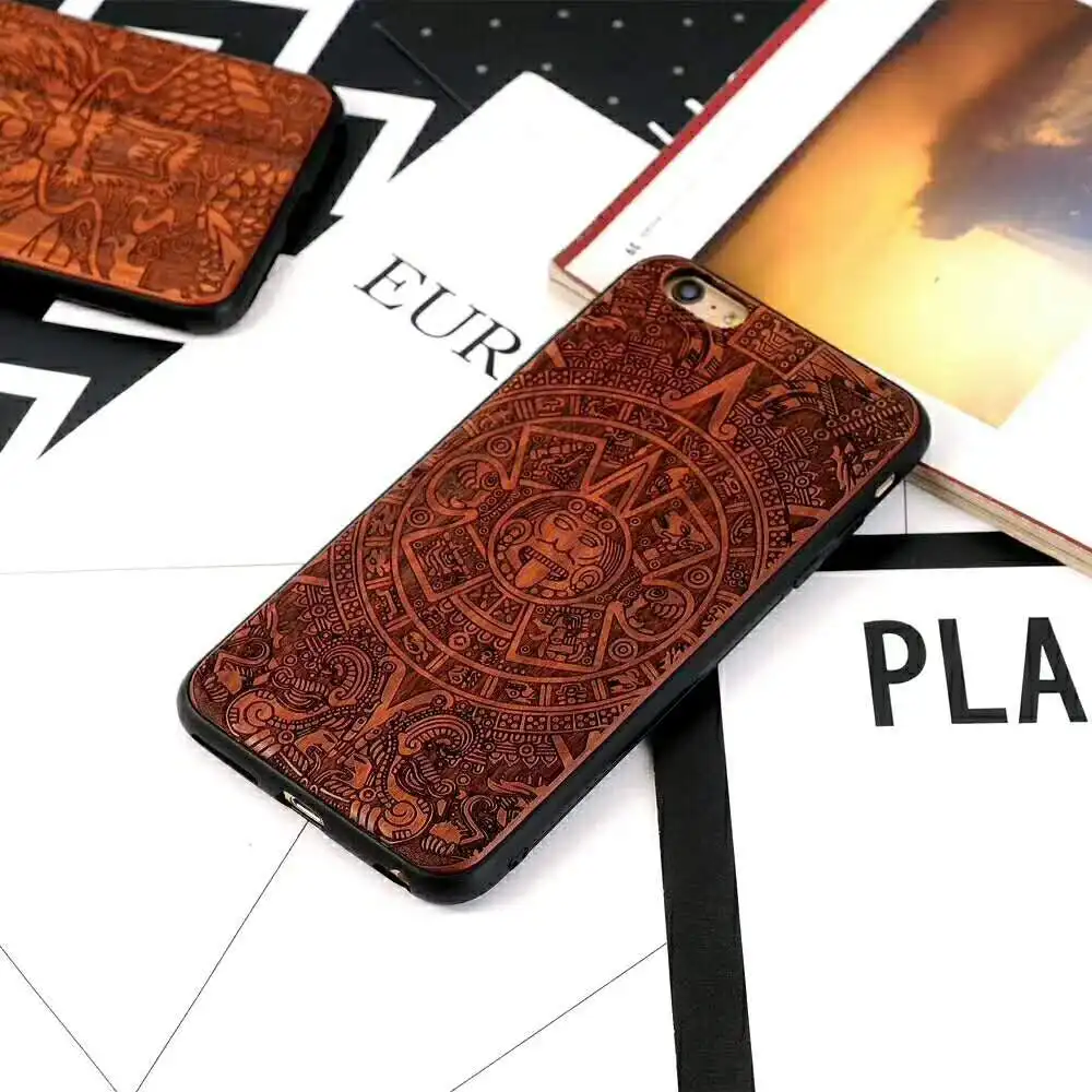 Чехол из натурального дерева для iPhone XS Max XR X 8 7 6 6S Plus samsung Galaxy Note 9 8 S10e S10 S9 S8 Plus чехол для телефона оболочка кожа сумка