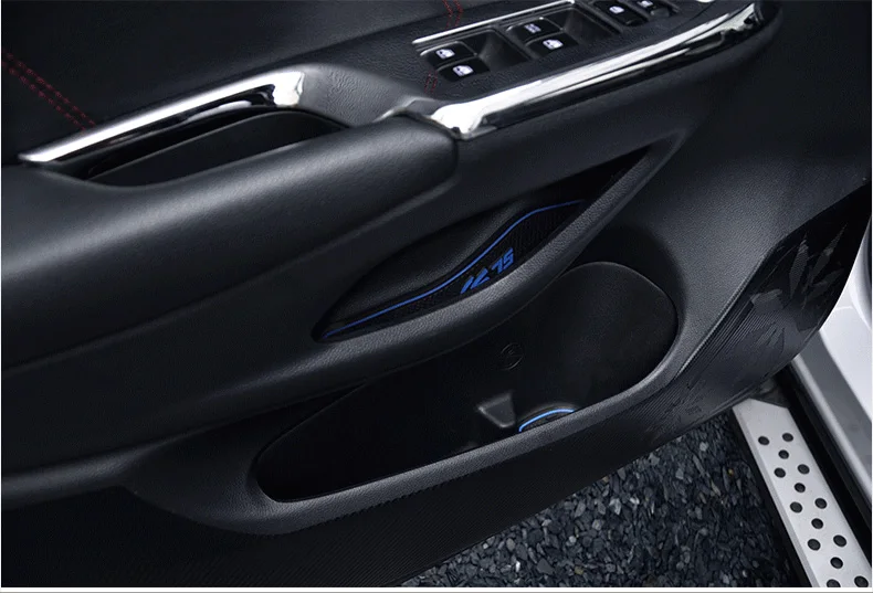 Lsrtw2017 латексный автомобильный слот для двери коврик для чашек changan cs75 cs35