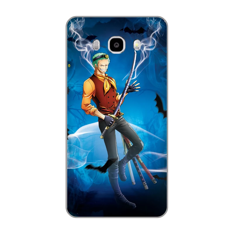 Горячая кровь мультфильм One Piece Зоро Мягкие TPU чехол для телефона Samsung Galaxy A3 A5 A7 ON5 ON7