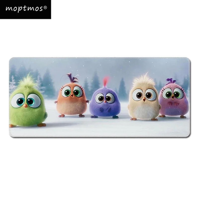 Большой игровой коврик для мыши Cute Bird увеличенный скоростной компьютерная