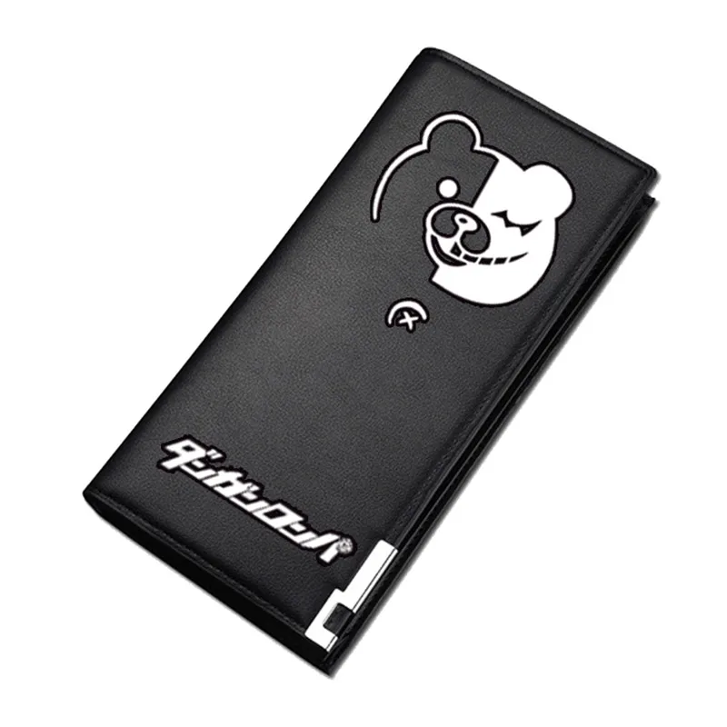 Новинка Danganronpa: триггер счастливый хаос принт Женский Длинный кошелек Kawaii недорогой кошелек для мелочи Monokuma короткий кошелек ID держатель для карт