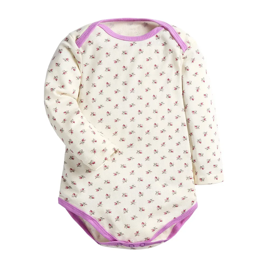 1 PC Bayi Katun Bodysuit Bayi Baru Lahir Jumpsuit Bayi Anak Laki-laki Gadis Kostum Bayi Piyama Pakaian Balita Overall Pakaian Lengan Panjang