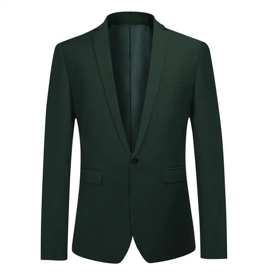 Blazer YUNCLOS, деловой мужской пиджак, свадебное платье, блейзер и брюки, приталенный зеленый пиджак, мужской костюм, блейзеры, куртки - Цвет: Blazer