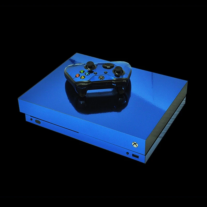 HOMEREALLY наклейка s Xbox one X наклейка кожа хром золото и пользовательские наклейки s для Xbox One X консоль и контроллер