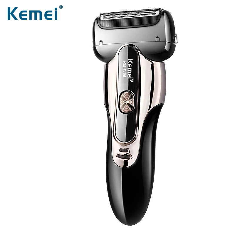 Kemei7100 3 Головки Магнитной Подвеске Двигателя Сильная Власть Для Бритья Бритва