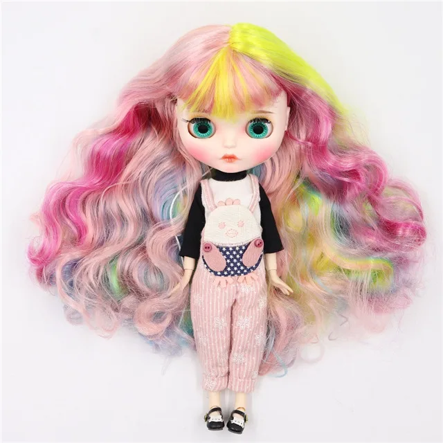 doll clothes shoes Заводская кукла blyth 1/6 bjd кукла белая кожа соединение тела Новое матовое лицо резные губы с бровью индивидуальные лица, 30 см - Цвет: doll clothes shoes