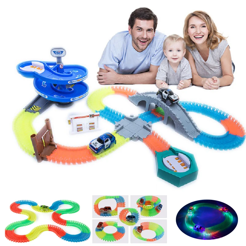 Набор волшебных треков Hot Wheels гоночный трек светящийся в темноте сделай сам