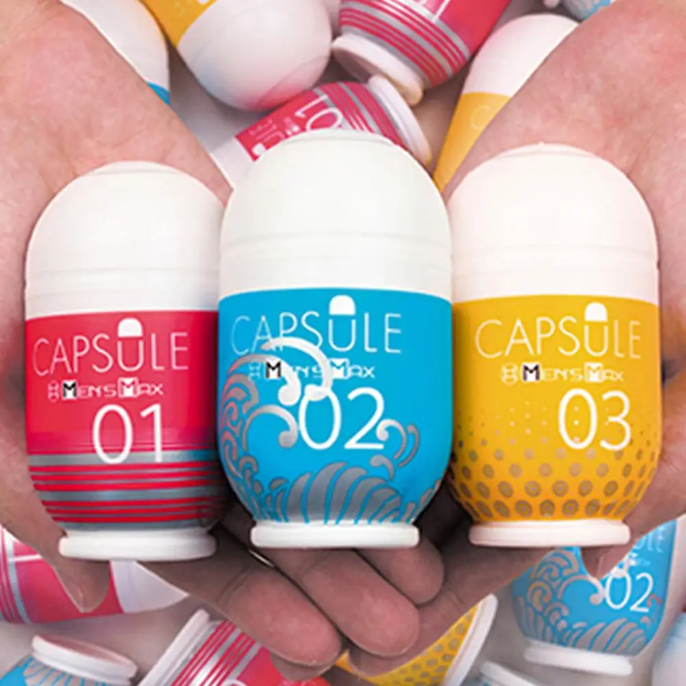 Портативная мини Капсульная стимуляция Мужской мастурбатор Реалистичная 3D