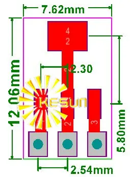 50 шт. SOT89 SOT223 поворотный SIP3 DIP 1 5/2 3 шаг стабилитрон диод MOS транзистор IC адаптер