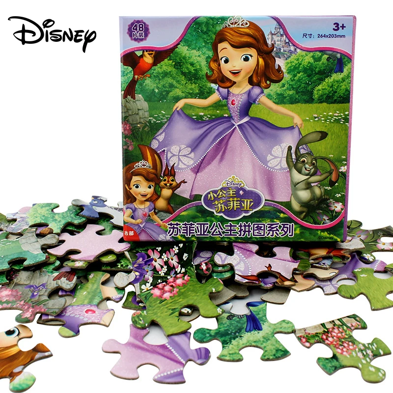Пазл Disney для маленьких принцесс София пазл 48 шт. детская развивающая игрушка-пазл