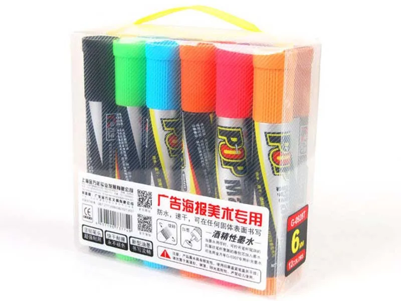 12 шт. поп постер маркер краски Экстра смелый 6 мм|marker machine|paint accessoriesmarker paint |