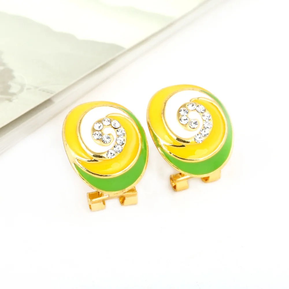EVBEA 2016 New Design Fashion Cartoon Yellow Earring 100% Handmade Nine Crystal Earrings For Women | Украшения и аксессуары
