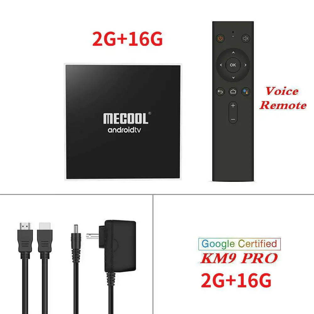 KM9 PRO 2G16G Google сертифицированных MECOOL ТВ Box Android 9,0 KM9 PRO Android ТВ 9,0 4 GB Оперативная память 32 GB Amlogic S905X2 4 K голос 2,4G 5G Wi-Fi BT4.0 KM9 A ТВ - Color: KM9 PRO 2G16G