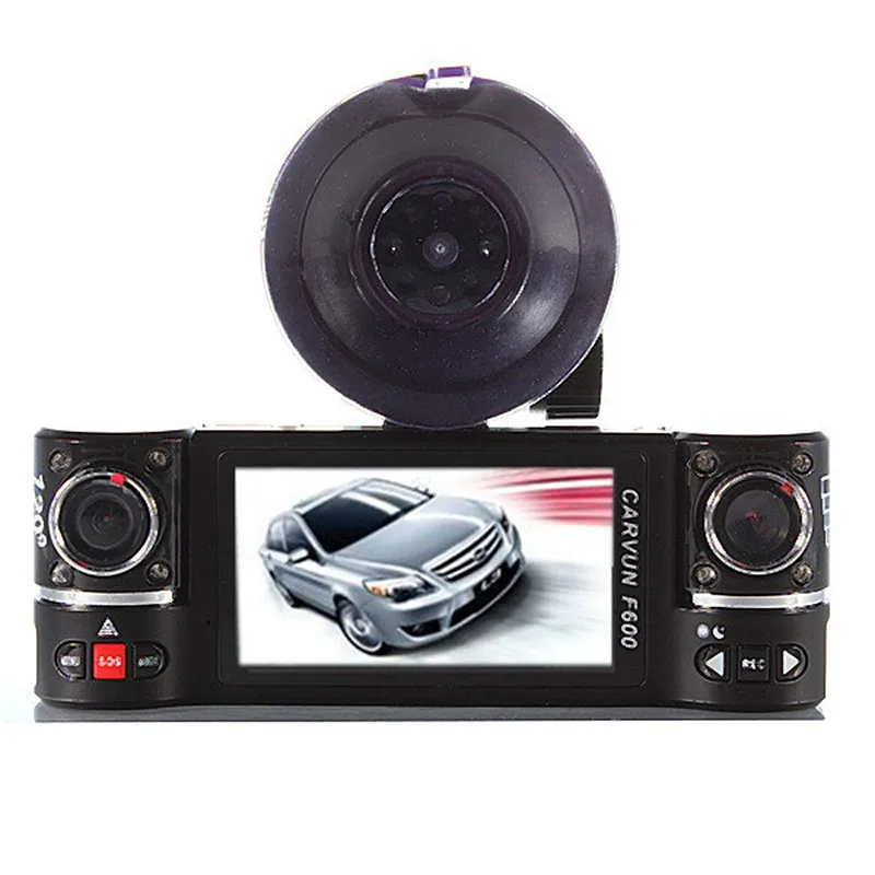 2 7 ''HD 1080P Автомобильный видеорегистратор с двумя объективами GPS регистратор